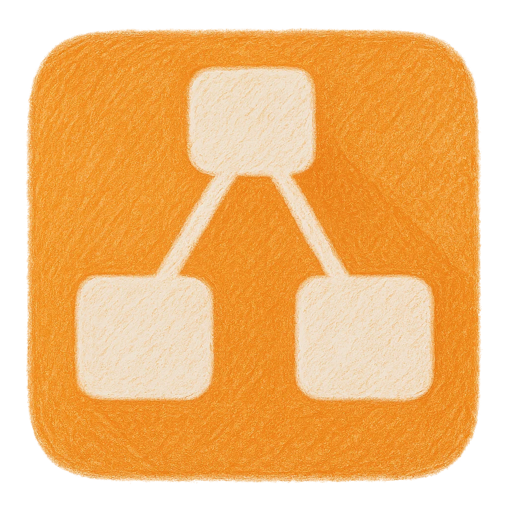 Logo de Draw.io, éditeur de diagrammes